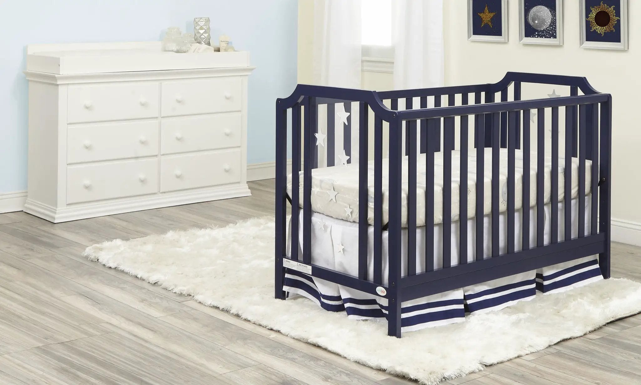 Celeste - 3-in-1 Convertible Island Crib by HouseOfZazla