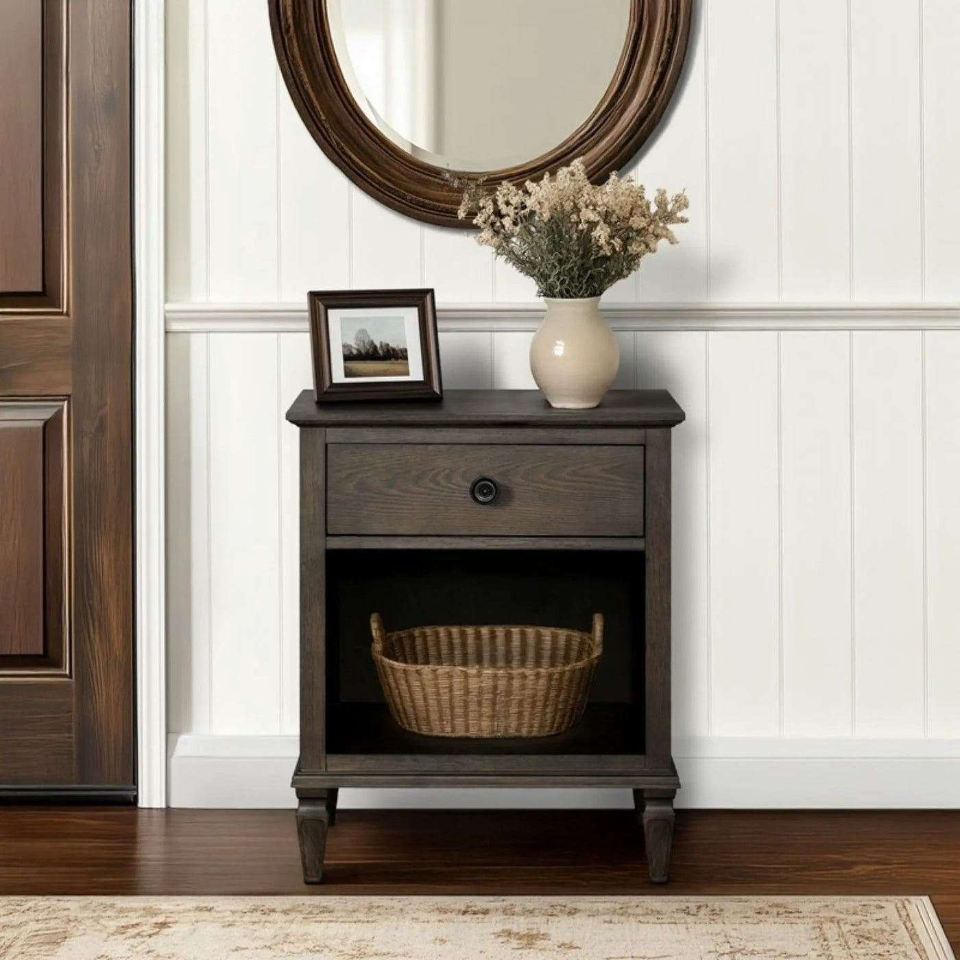 Victoria - Nightstand With Open Storage by HouseOfZazla