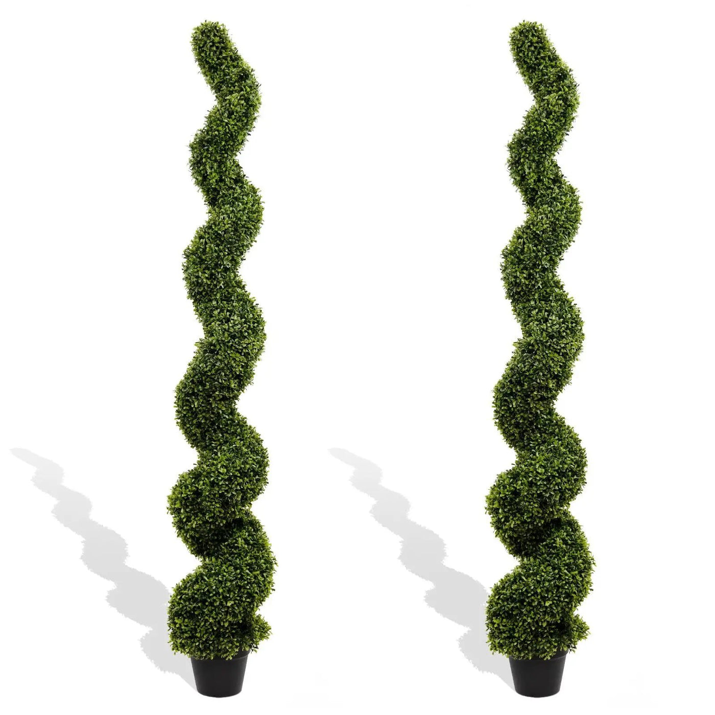 Artificial Outdoor UV Resistant Plastic Boxwood Topiary Spiral Tree by Unique Piece Furniture