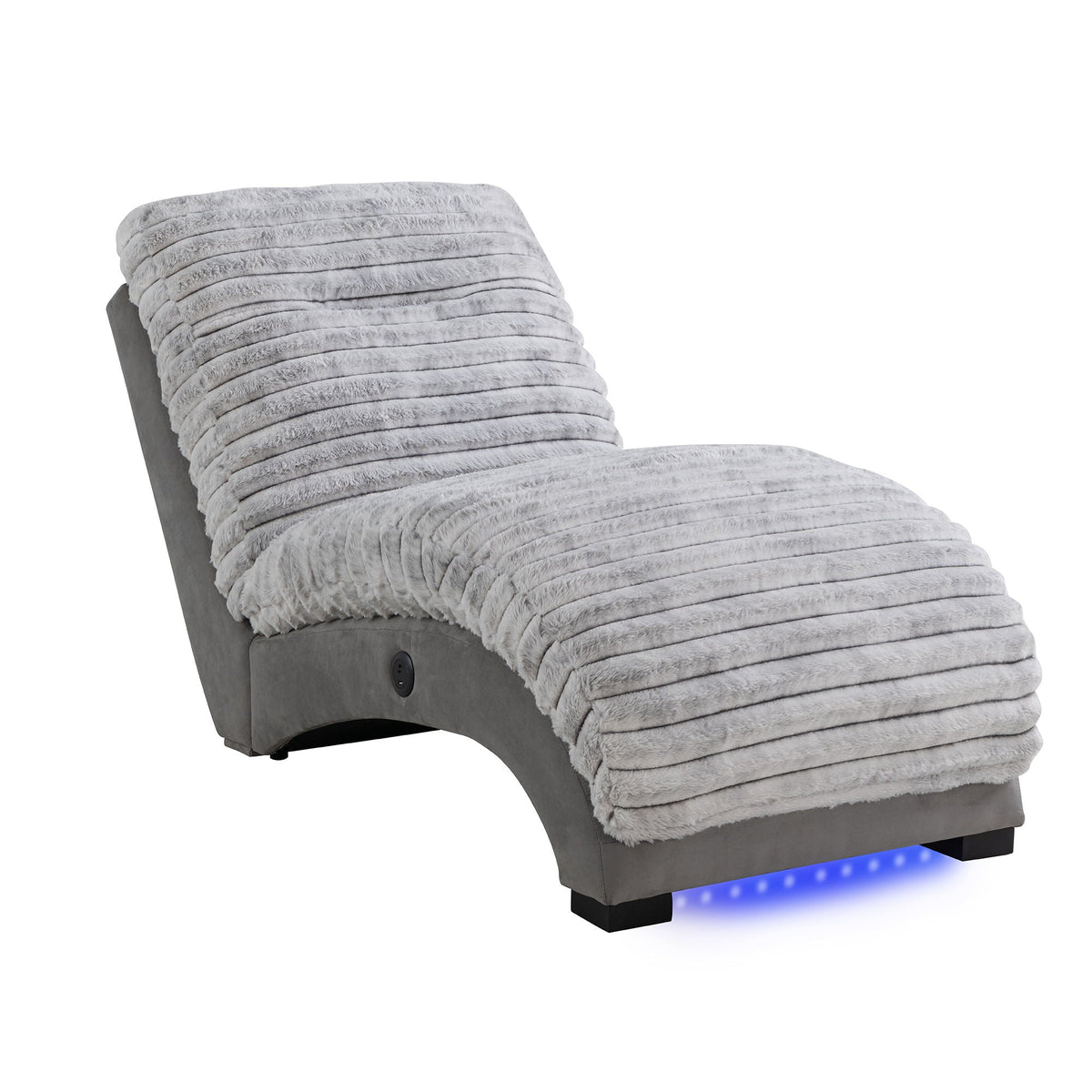 Accent Chaise with USB Support - Soft Fabric, photo 12 of 15