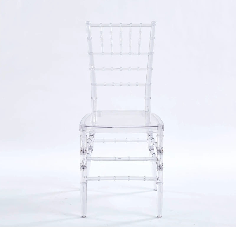Welding Chair, Dining Chair, Plastic Seat (Set of 4) - Transparent by Unique Piece Furniture