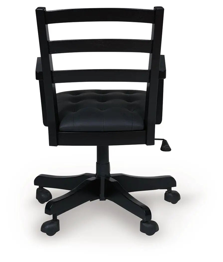 Wildenauer - Home Office Swivel Desk Chair - Brown / Black by Unique Piece Furniture
