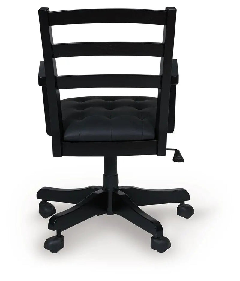 Wildenauer - Home Office Swivel Desk Chair - Brown / Black by Unique Piece Furniture