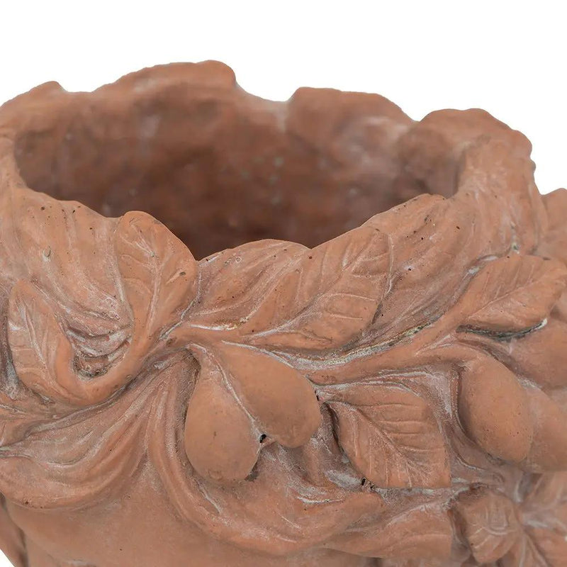 8X9X11.5" Head Bust Planter, Greek Style Cement Head Planter, Indoor Outdoor Home Garden Decor - Brown by HouseOfZazla