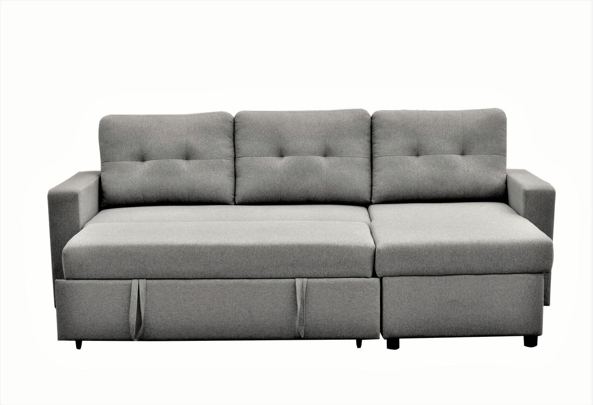 Convertible L Shaped Sectional Sleeper Sofa Bed, Saving Pull Out Couch, photo 21 of 23