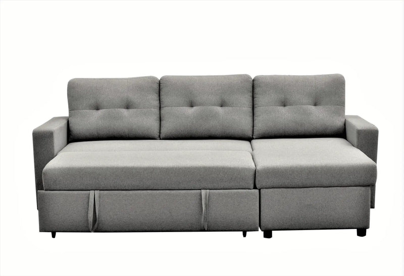 Convertible L Shaped Sectional Sleeper Sofa Bed, Saving Pull Out Couch by HouseOfZazla