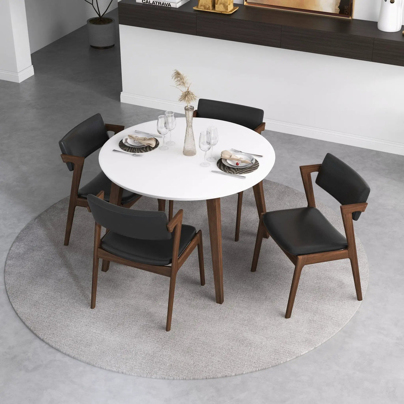 Edwin - Mid-Century Modern Dining Chair (Set of 2) by HouseOfZazla