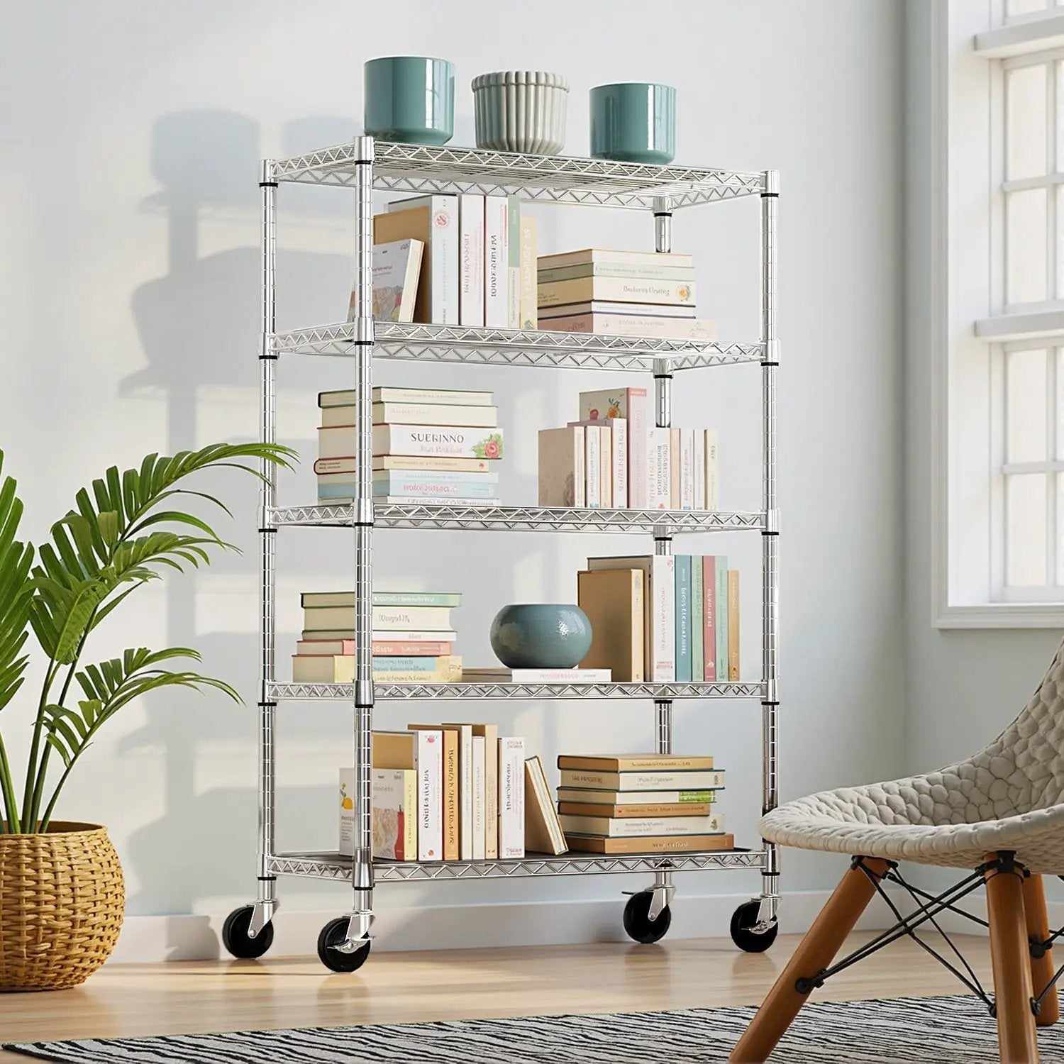 5-Shelf Wire Storage Shelving Unit by HouseOfZazla