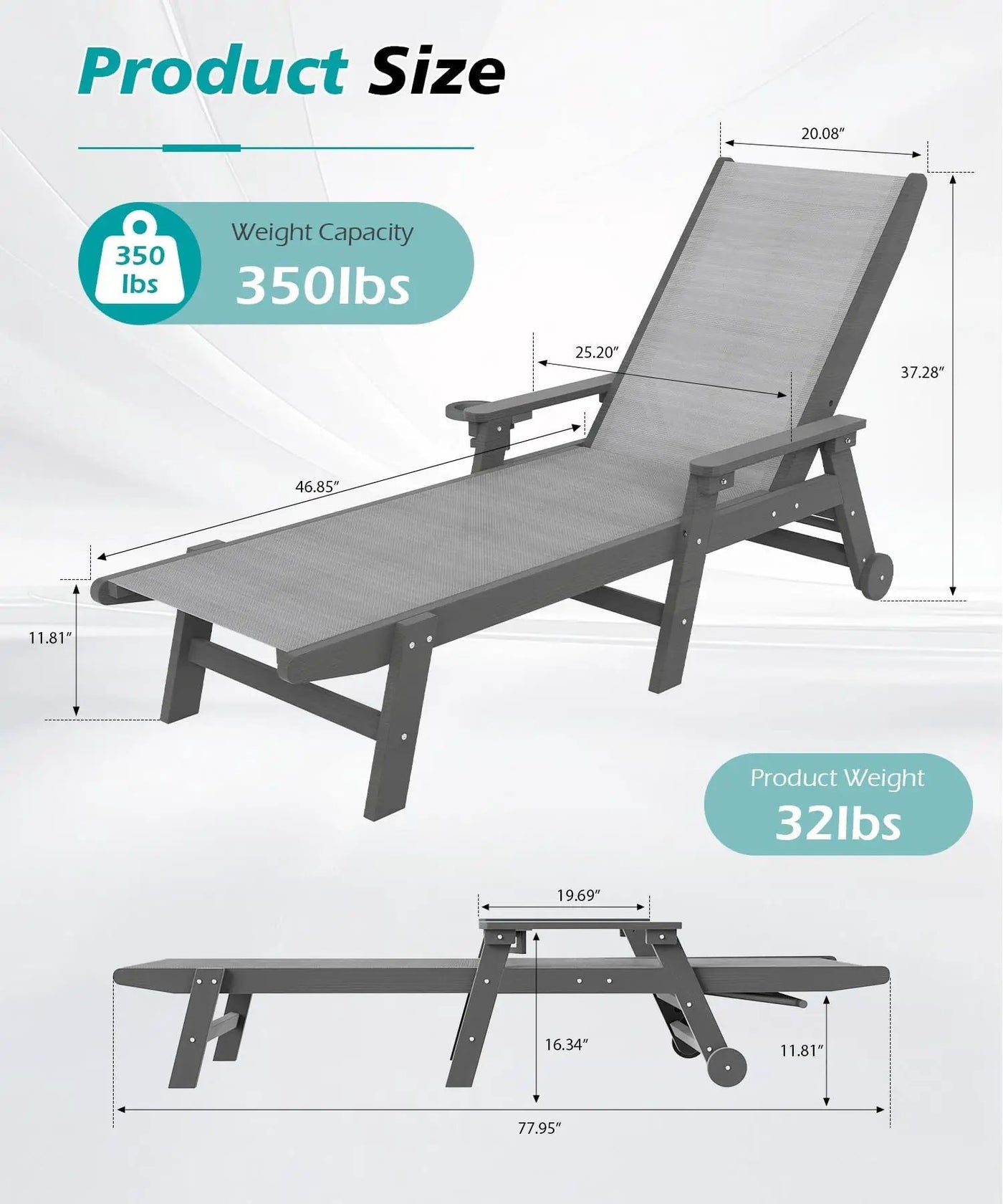 Outdoor Pool Lounge Chairs Set of 2 by HouseOfZazla