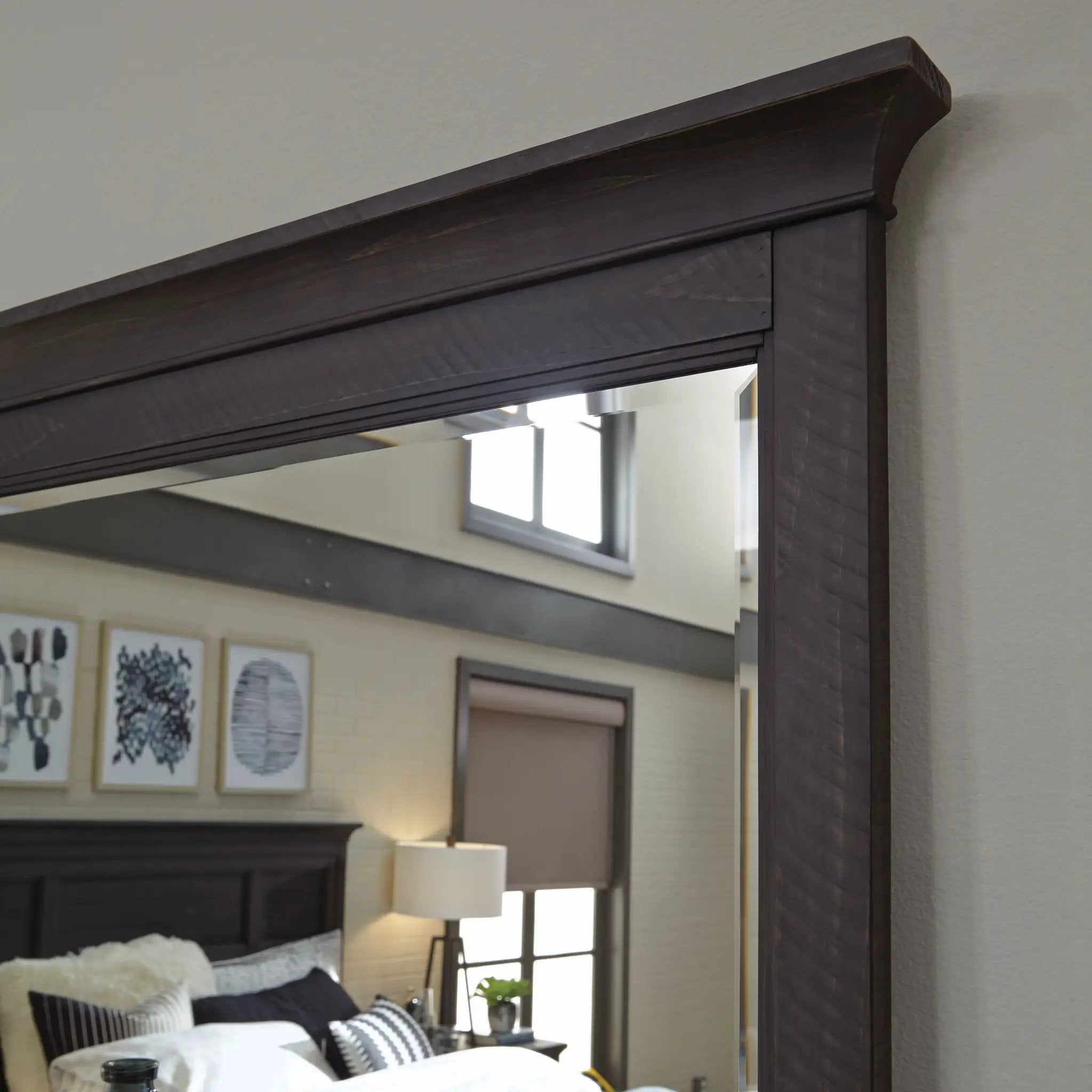 Westley Falls - Landscape Mirror - Graphite by Unique Piece Furniture