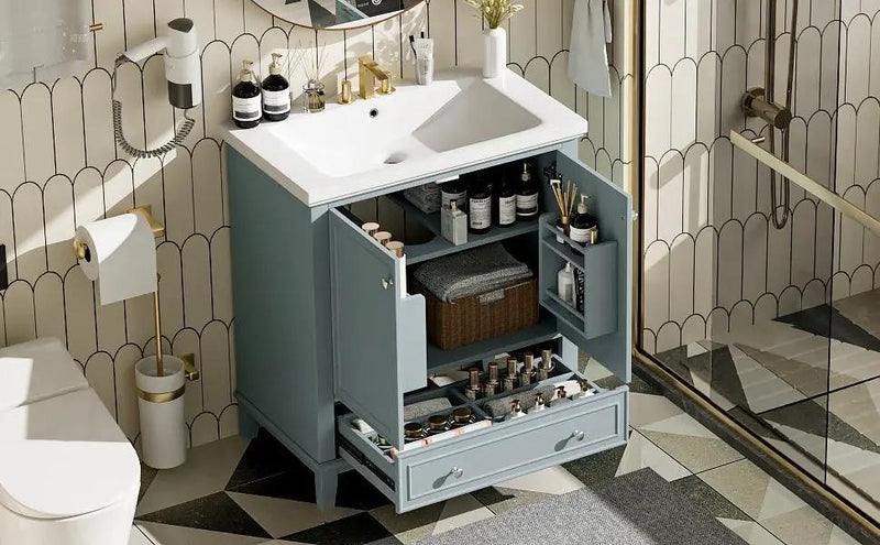 30" Bathroom Vanity With Sink Combo by HouseOfZazla