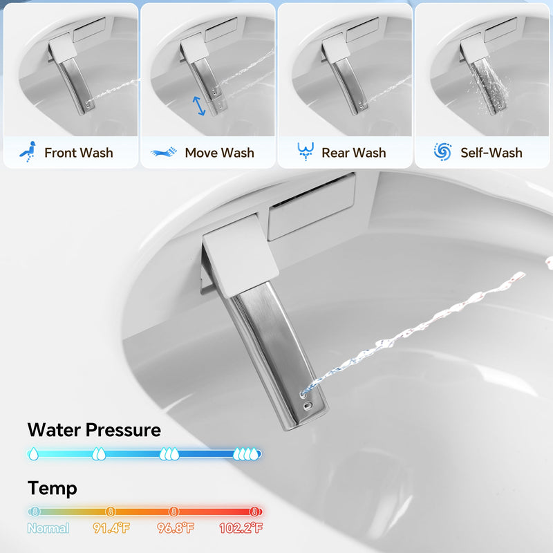 Elongated Smart Toilet with Bidet and Heated Seat, photo 4 of 10