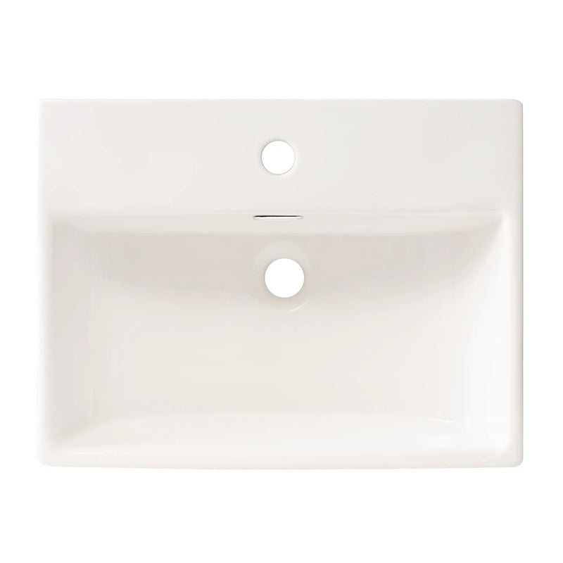 Bathroom Vanity With Ceramic Sink And Ample Storage, Ideal For Small Bathrooms by HouseOfZazla