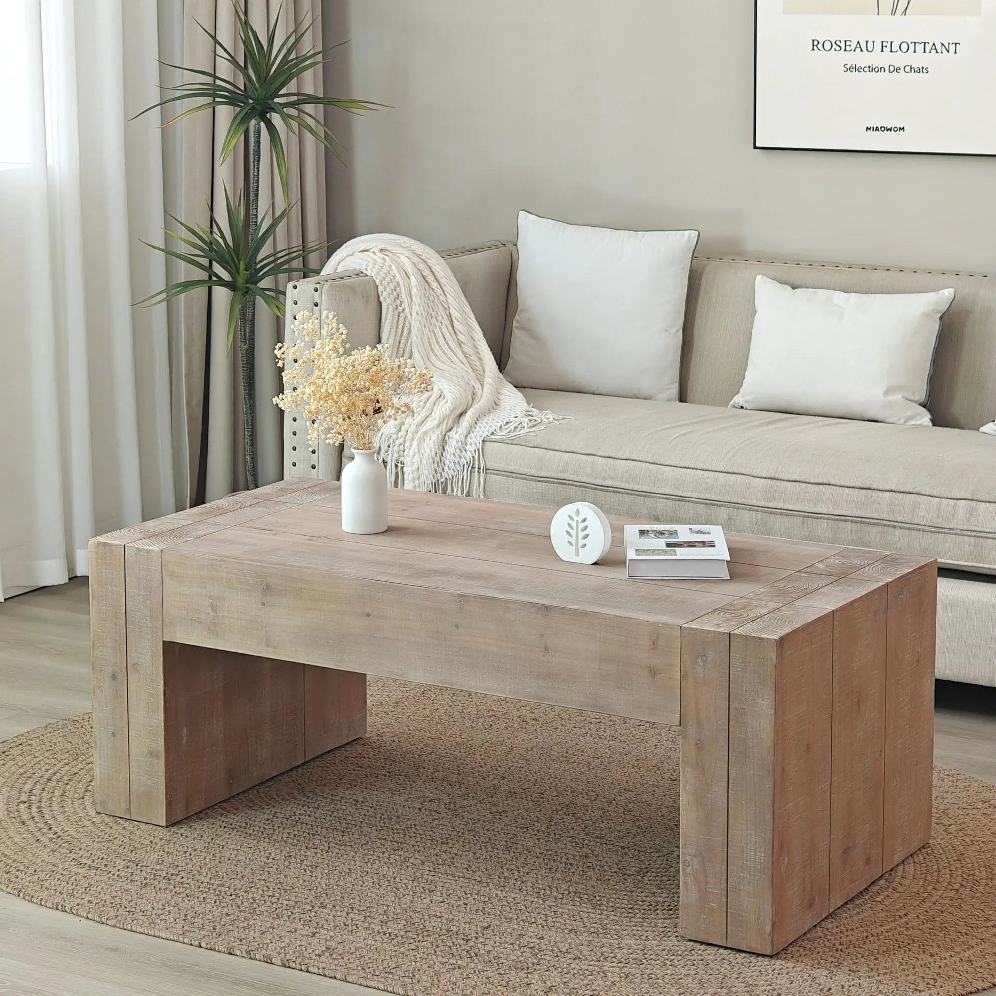 Minimalist Rectangular Center Table For Living Room by Unique Piece Furniture