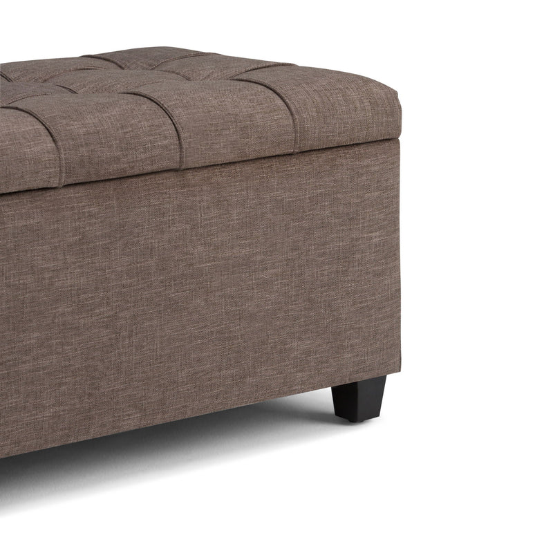 Sienna - Upholstered Storage Ottoman Bench by HouseOfZazla