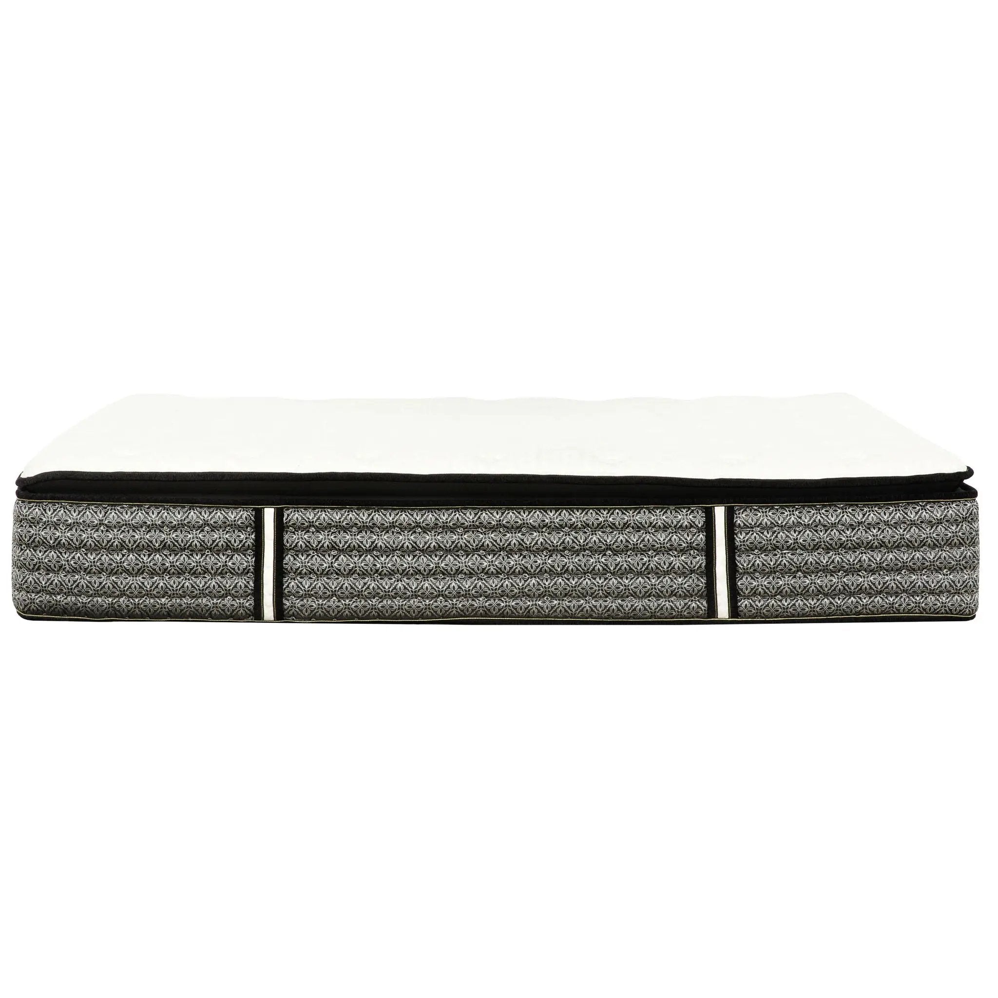 14" Premium Hybrid Mattress In A Box Plush Gel Memory Foam Top With Cooling Technology - Gray / White - Queen by HouseOfZazla