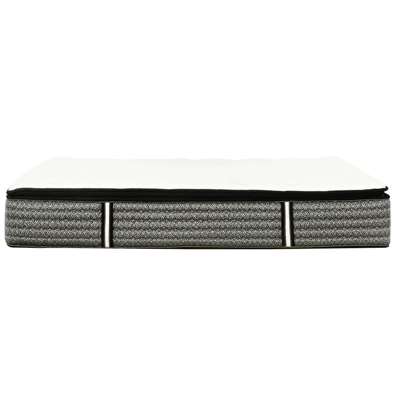 14" Premium Hybrid Mattress In A Box Plush Gel Memory Foam Top With Cooling Technology - Gray / White - Queen by HouseOfZazla