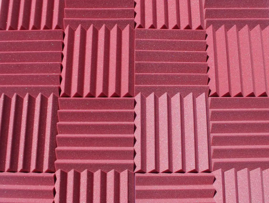 2 Inch Acoustic Foam Wedge Style Panels - 13 Color Options by SoundAssured