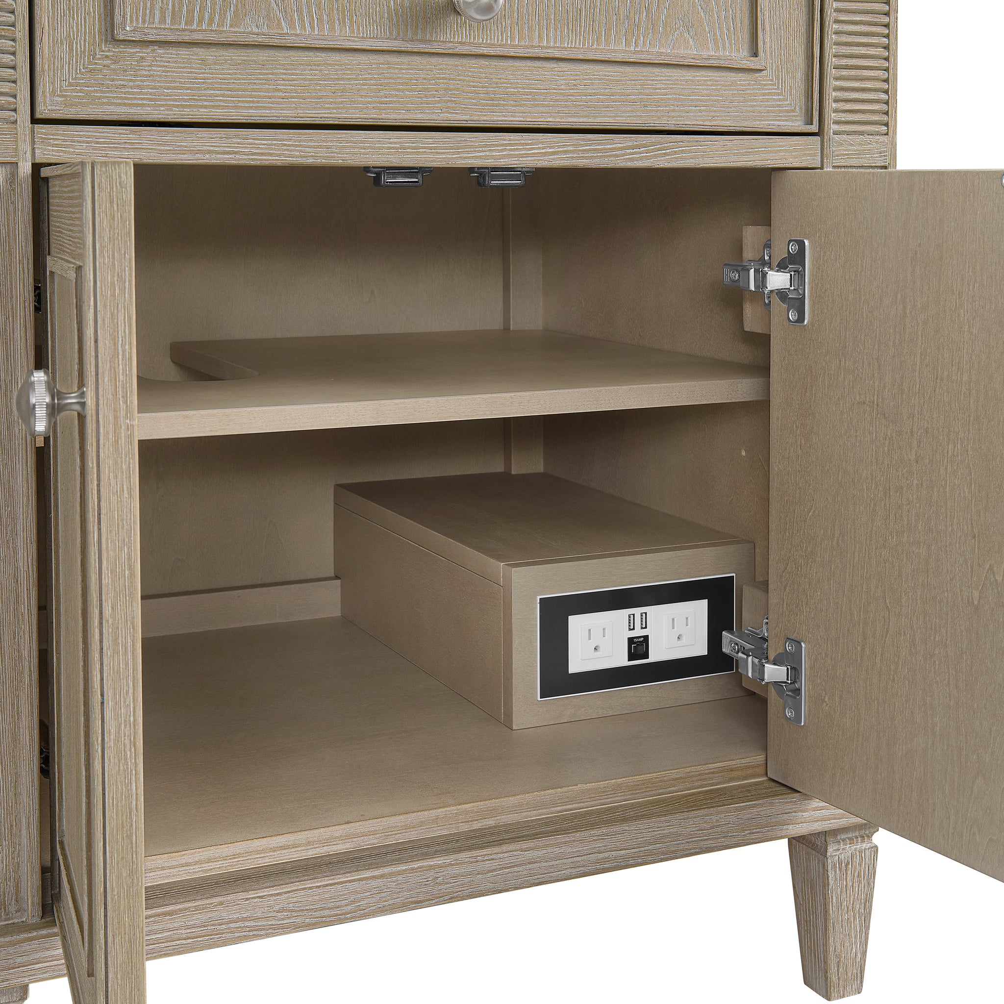 James Martin Lorelai 72" Double Bathroom Vanity, Whitewashed Oak by James Martin