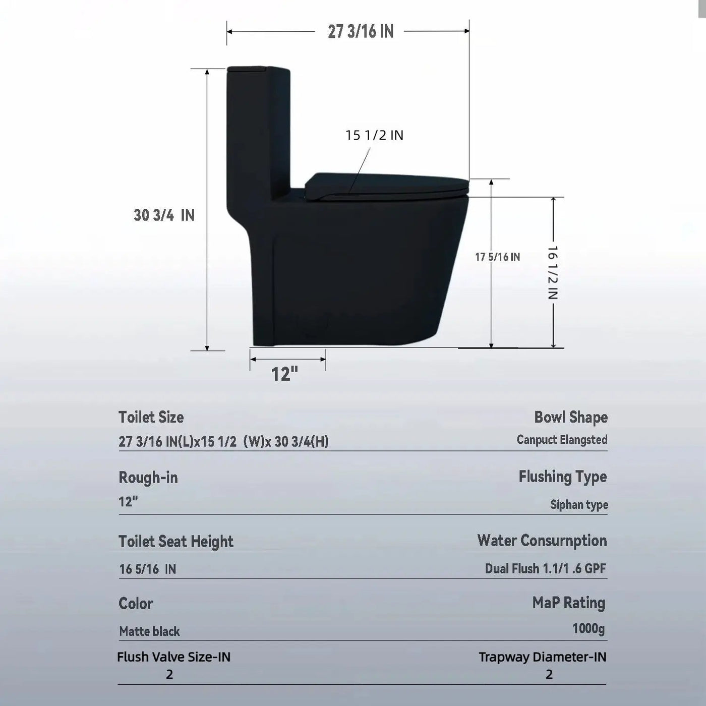 1 Piece Toilet With Tornado Flush, Dual Flush, And ADA Height Comfort Chair by HouseOfZazla