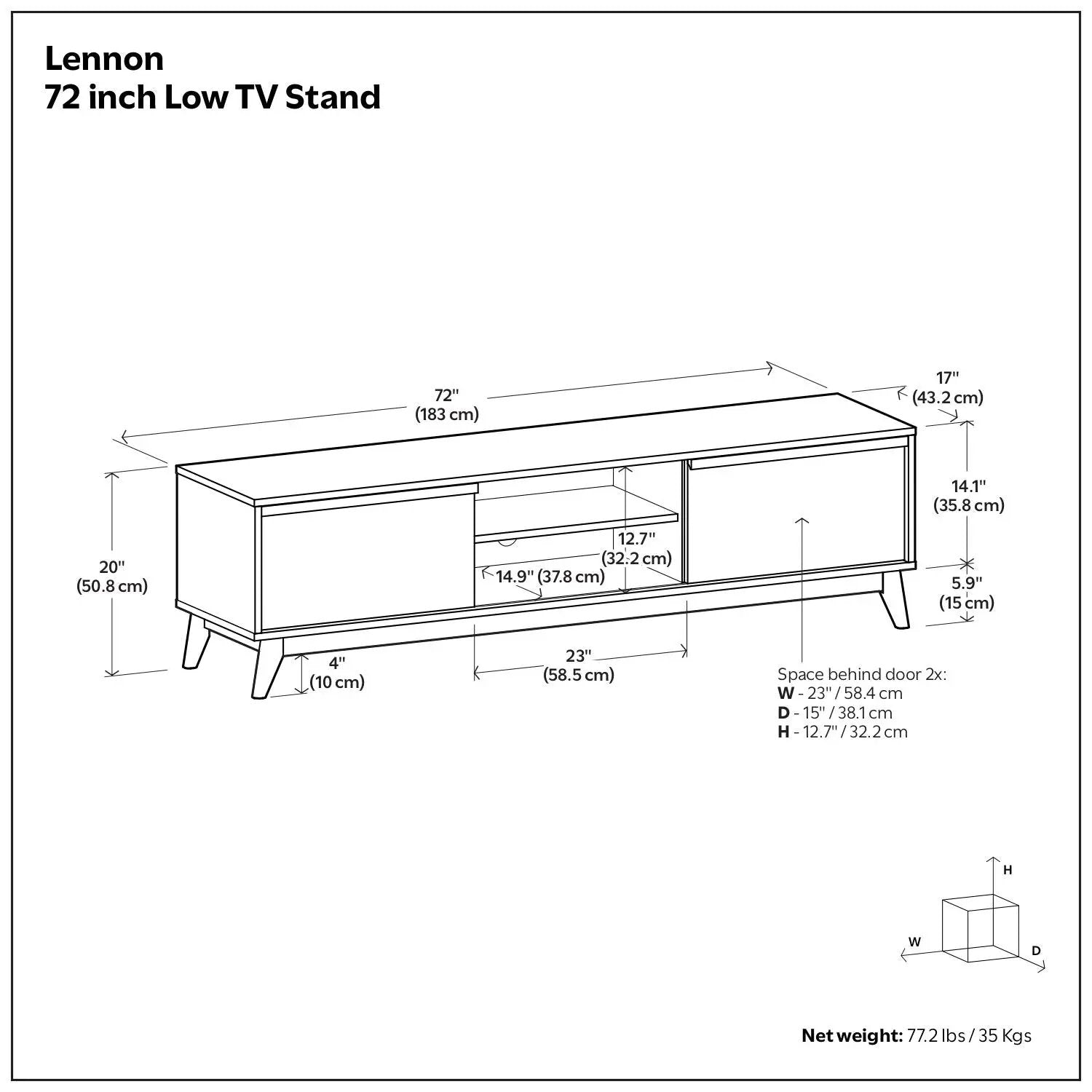 Lennon - Handcrafted Low TV Stand by HouseOfZazla