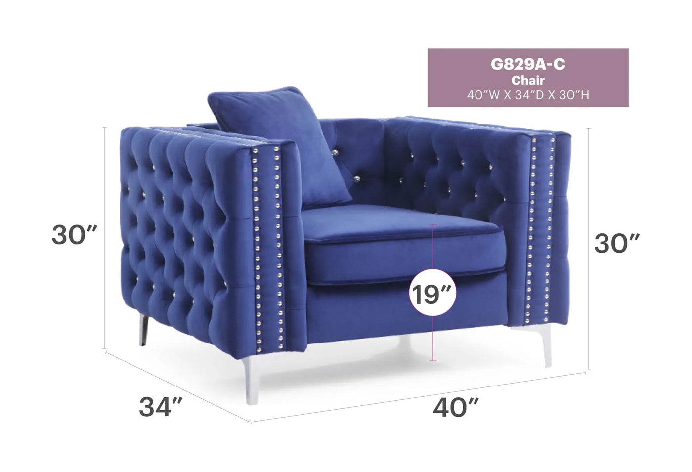 Tufted Design Chair by HouseOfZazla