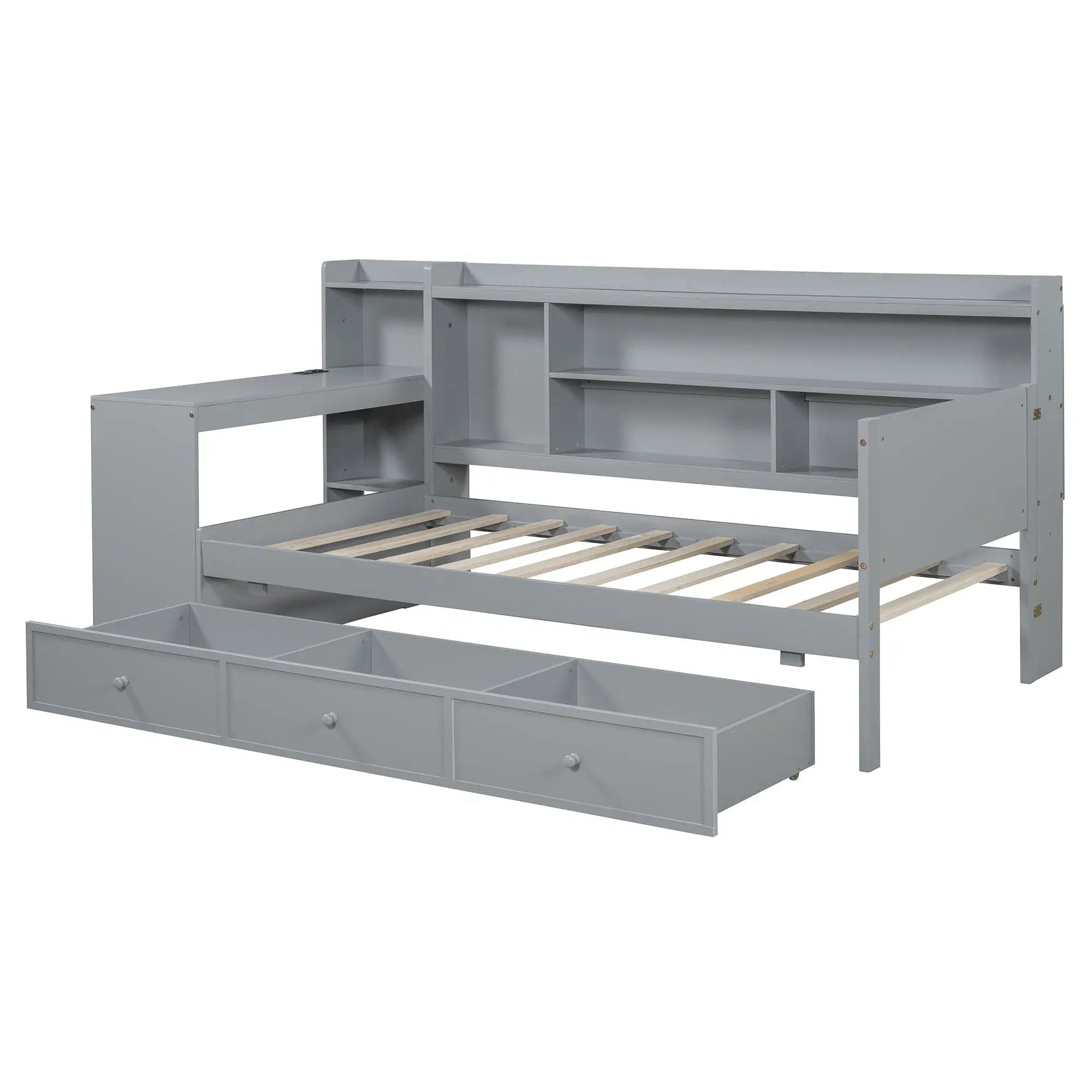 Daybed With 3 Drawers USB Ports And Desk by Unique Piece Furniture