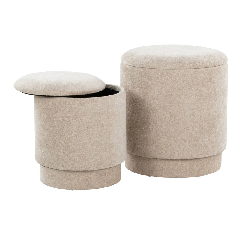 Marla - Upholste Contemporary Ottoman Set by Unique Piece Furniture