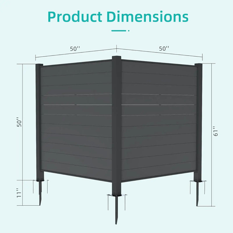 Outdoor Privacy Screens, 50" W x 50" H - 2 Panels by HouseOfZazla