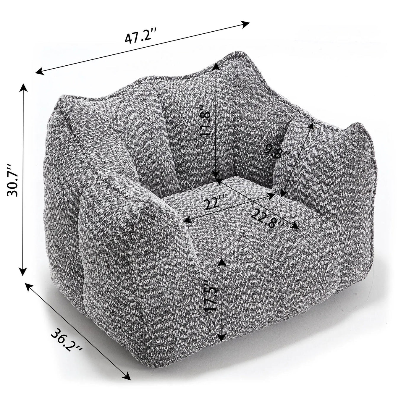 Comfortable Sofa Chairs With Highly Resilient Foam For Living Rooms And Bedrooms by Unique Piece Furniture