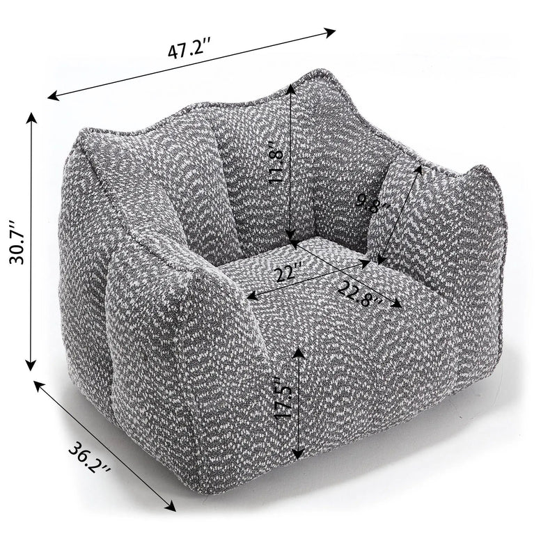 Comfortable Chenille Sofa Chairs With Highly Resilient Foam by HouseOfZazla