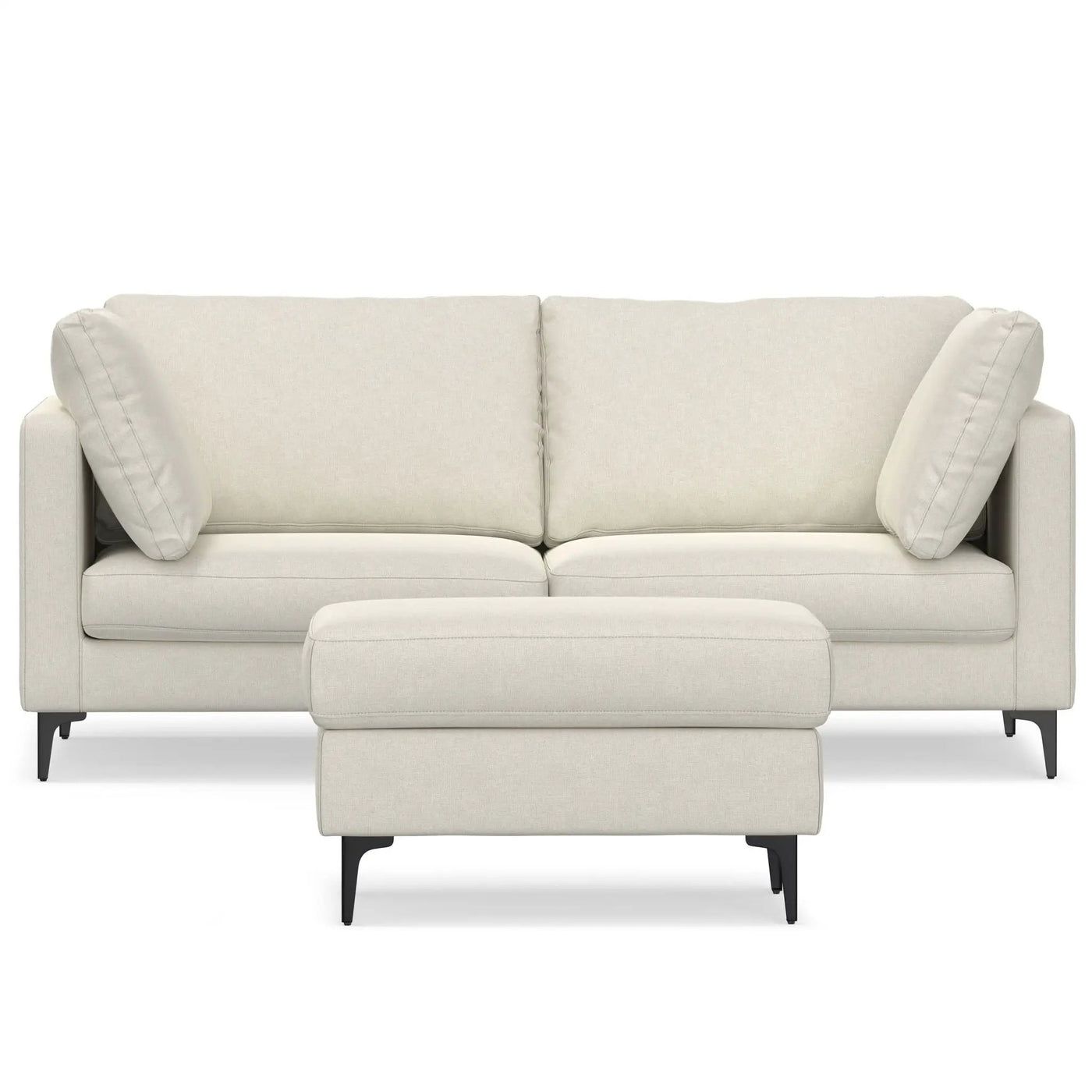 Ava - Mid Century Sofa With Ottoman Set by HouseOfZazla