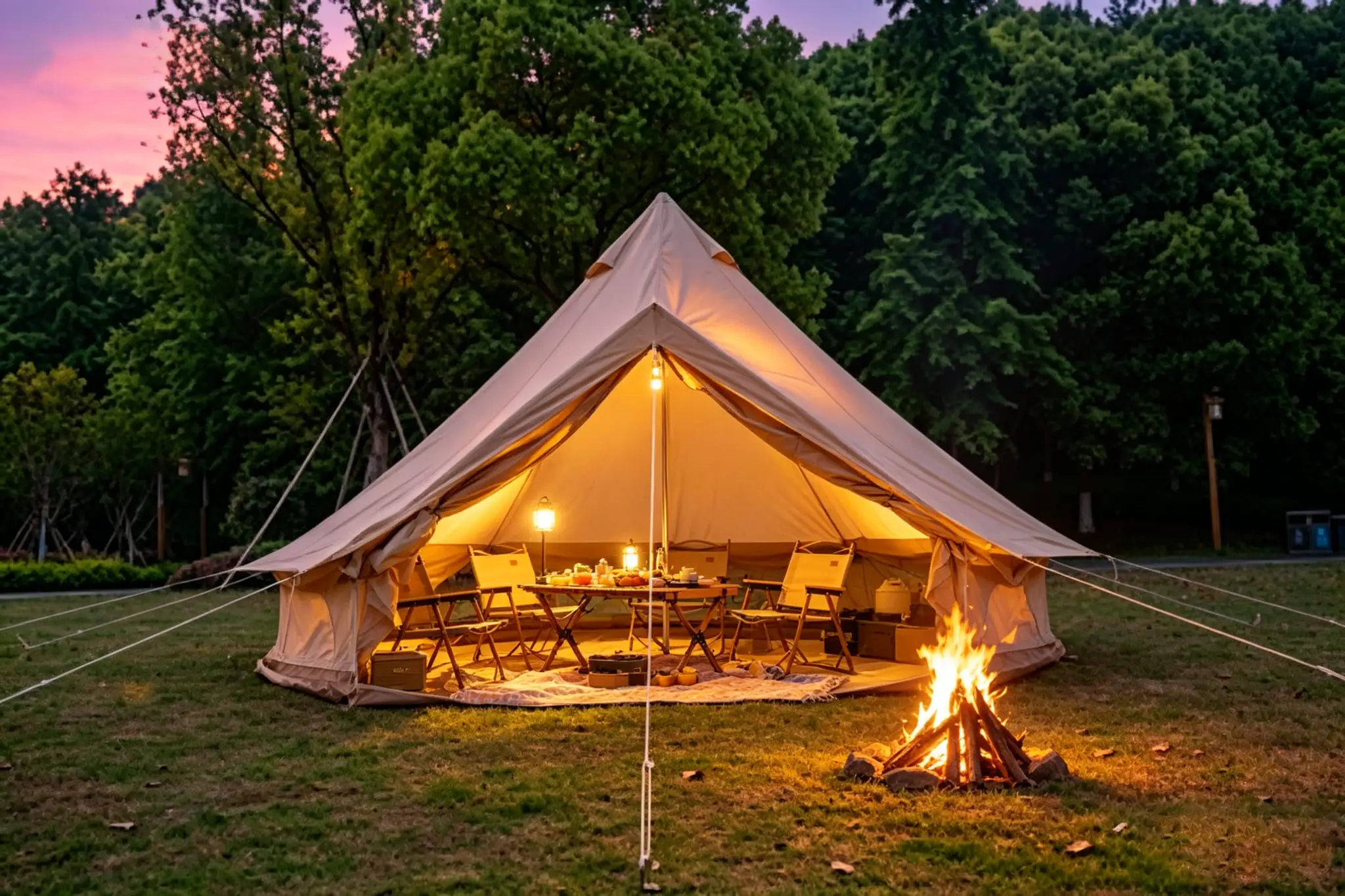 Oxford Bell Tent for Family Camping by HouseOfZazla