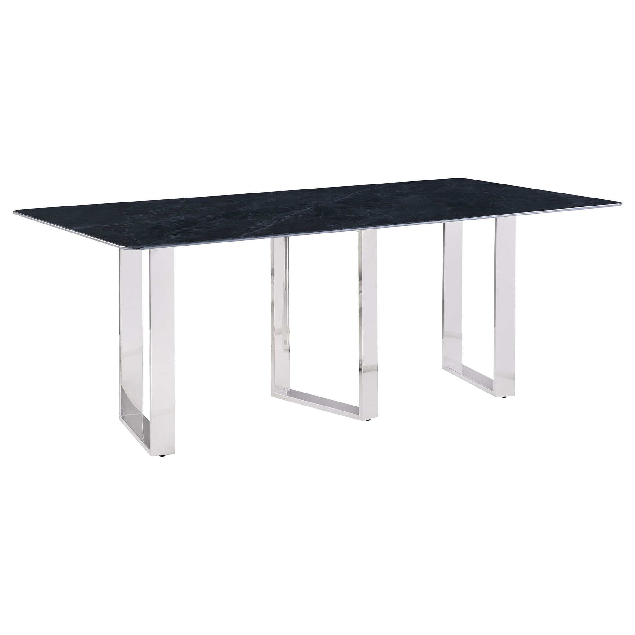 Forster - Rectangular Sintered Stone Dining Table - Gray by HouseOfZazla