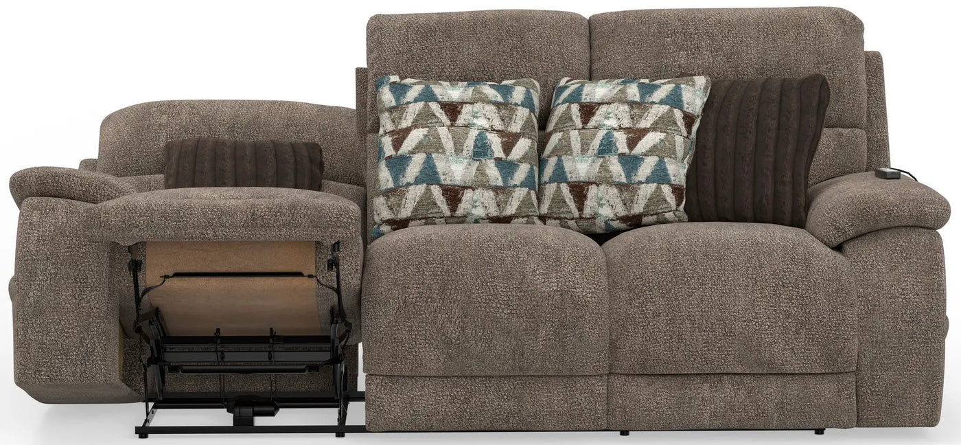 Joya - Power Headrest Power LayFlat Reclining Sofa With CR3 Heat/Massage/Lumbar/ZG by Unique Piece Furniture