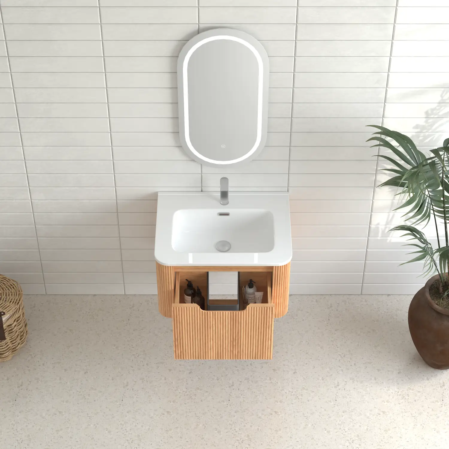 24" Wall-Mounted Floating Bathroom Vanity by HouseOfZazla