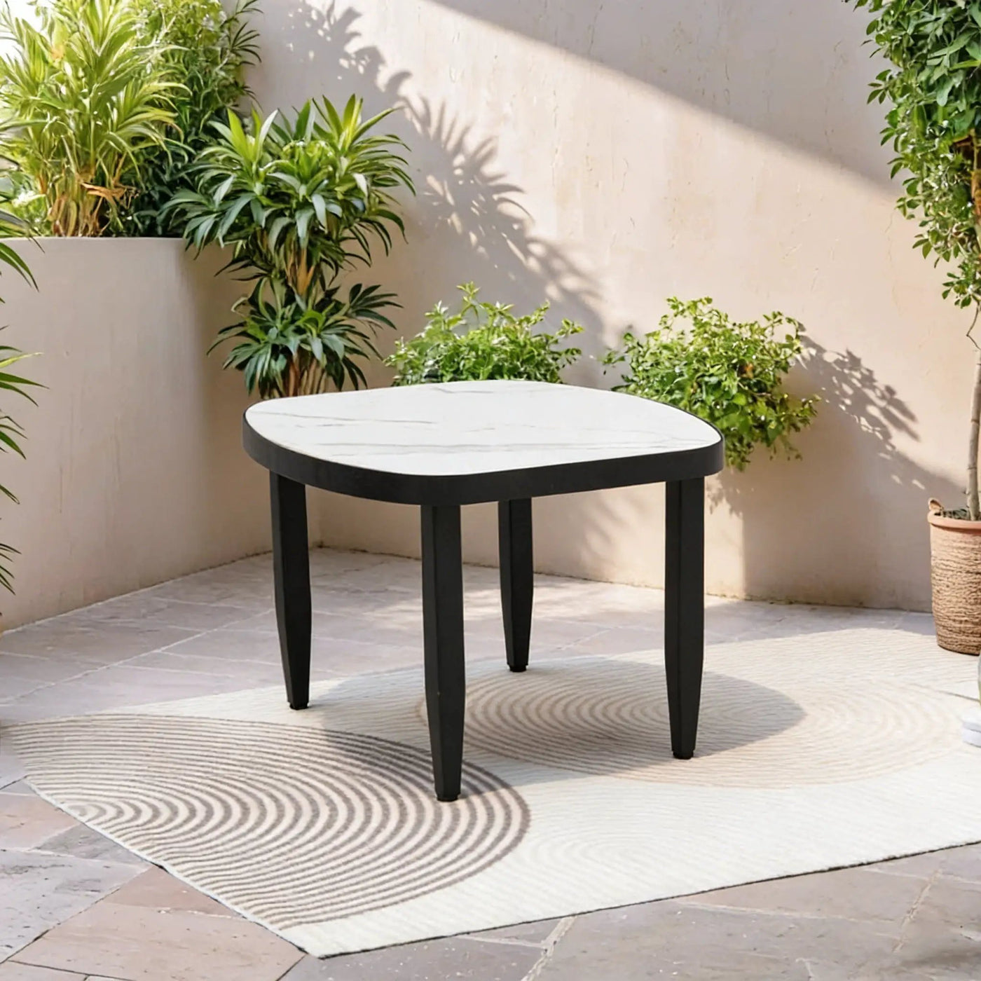Outdoor Elegance Table, Rounded Corners by HouseOfZazla