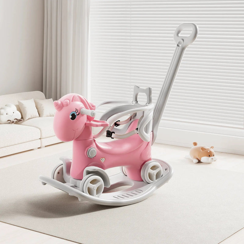 Rocking Horse for Toddlers - Unicorn Kids Ride On Toy by HouseOfZazla