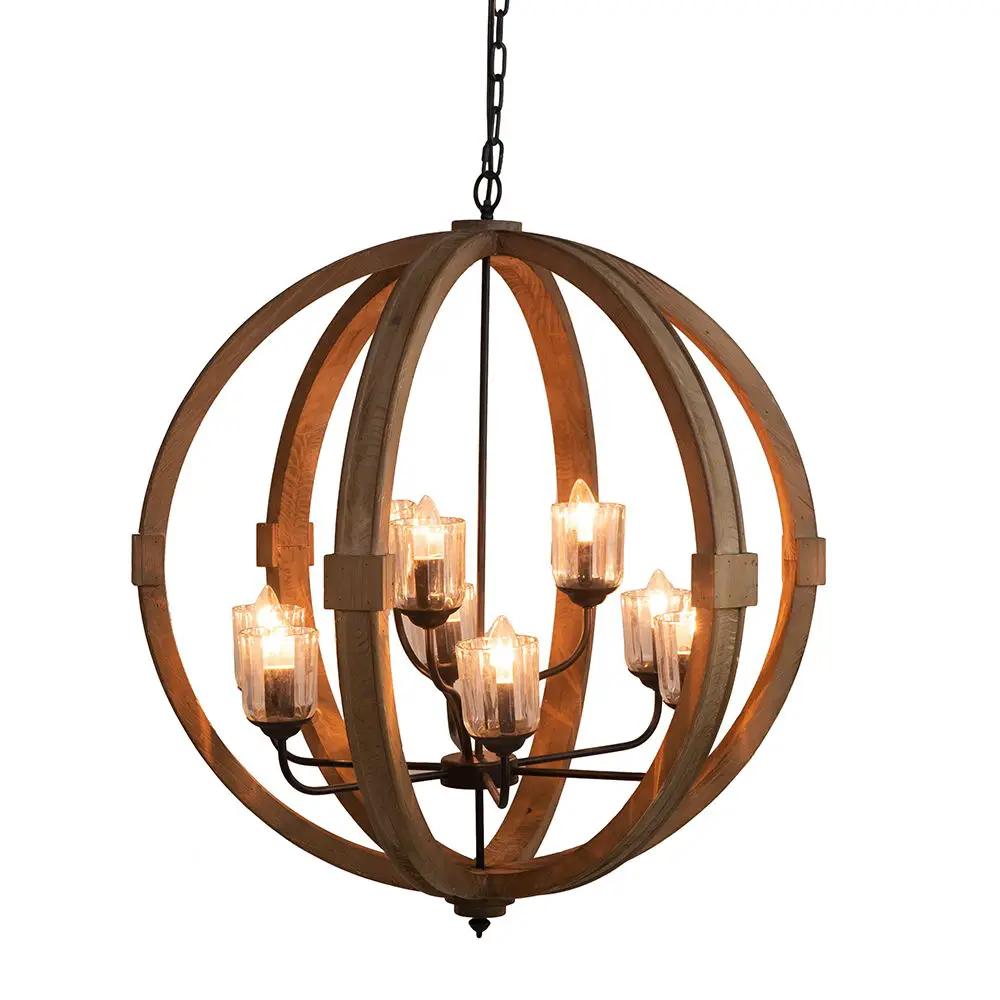 Chandelier, Hanging Light Fixture With Adjustable Chain For Kitchen, Bulb Not Included by HouseOfZazla