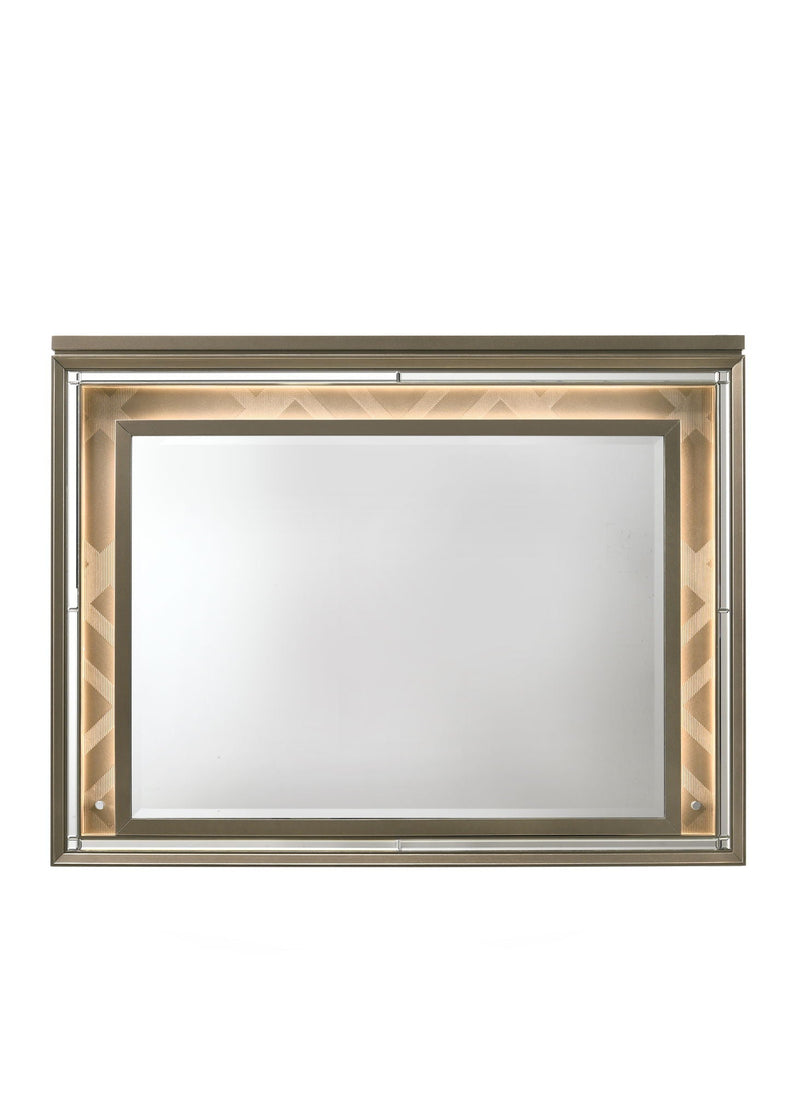 Skylar - Mirror With LED - Champagne by HouseOfZazla
