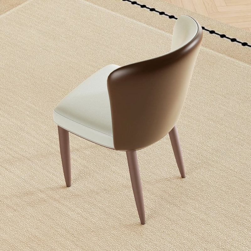 Dining Chair With Carbon Steel Legs, Comfortable Seating, (Set of 2) - White by HouseOfZazla