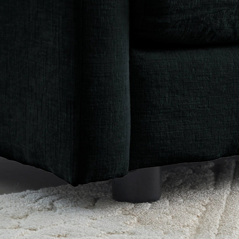 Comfy Deep Single Seat Sofa Upholstered Reading Armchair by HouseOfZazla