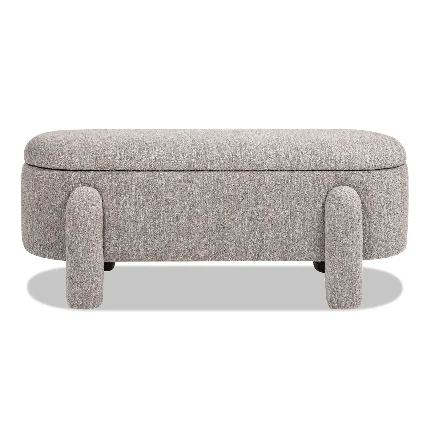 Hugo - Oval Fully Upholstered Storage Bench by HouseOfZazla