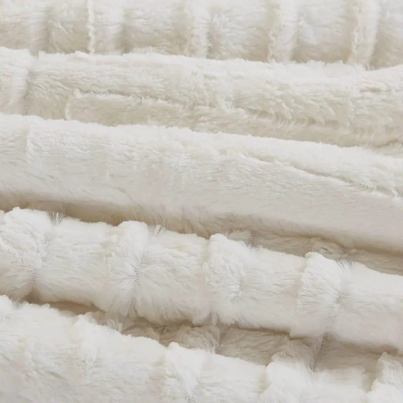 King/Cal King Fur Down Alternative Comforter Mini Set by HouseOfZazla