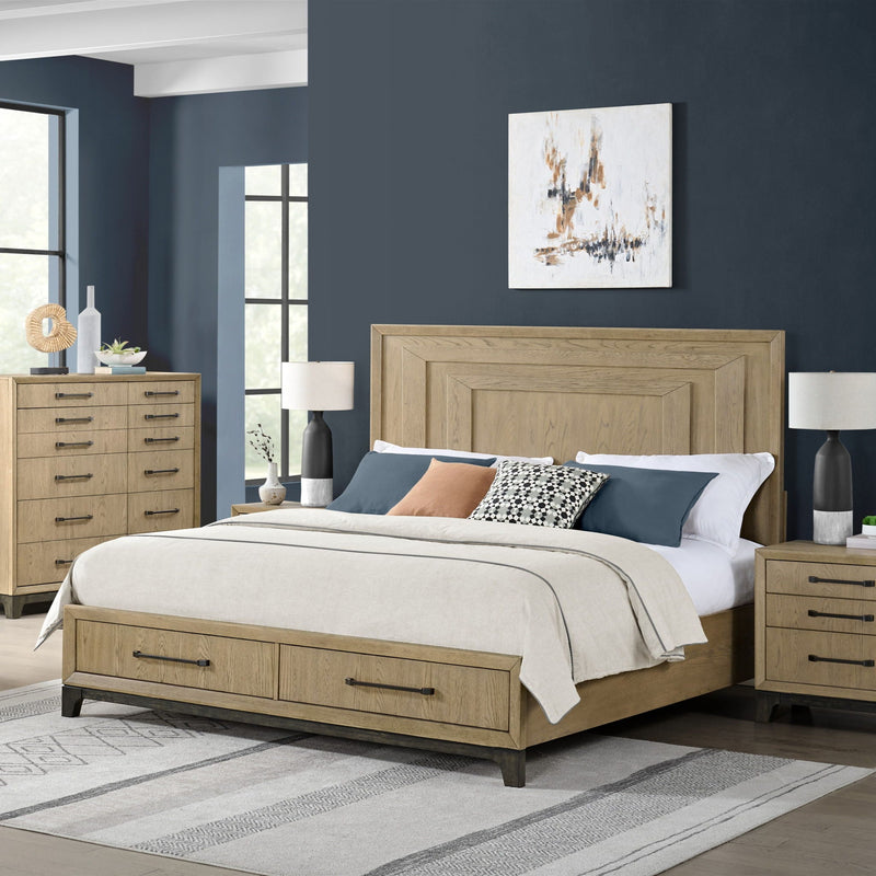King Panel Bed - Brown by HouseOfZazla