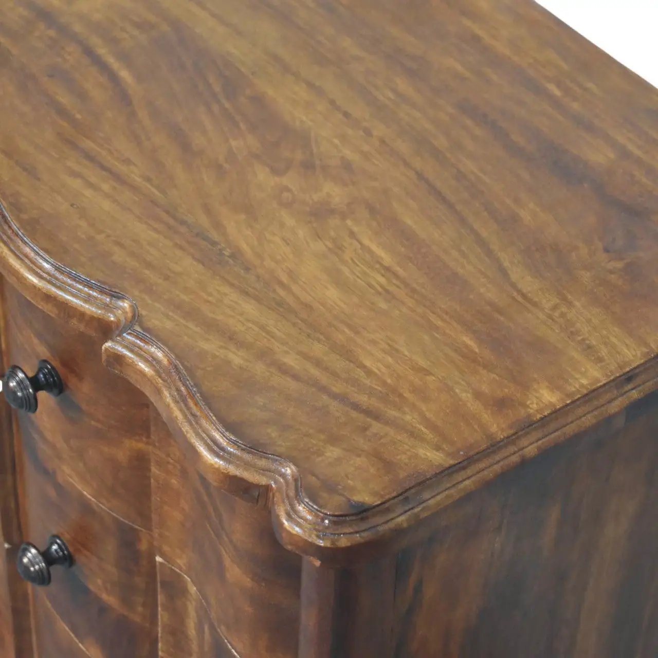 Solid Wood Lume Panel Bedside Table by HouseOfZazla