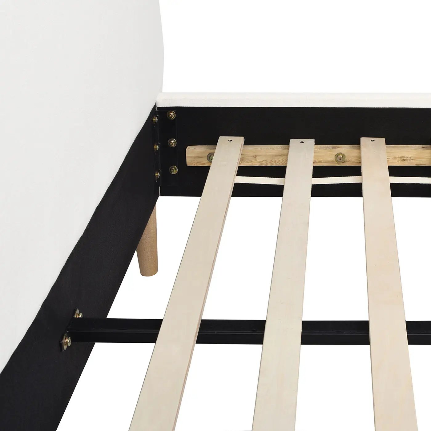 Stockholm - Modern Wavy Headboard Platform Bed by HouseOfZazla