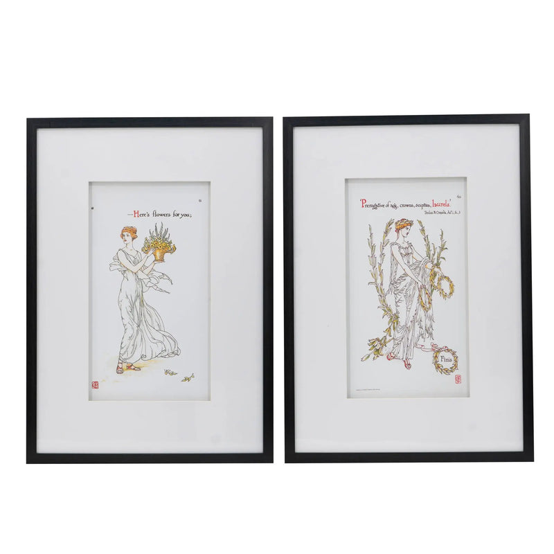 Wall Arts (Set of 2) - Black White by Unique Piece Furniture