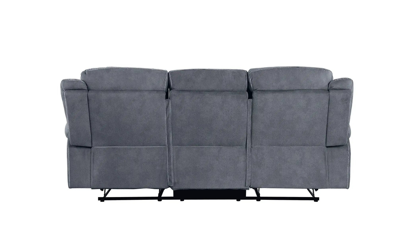 Zubaida - Two Tone Recliner Sofa With USB Port Drop Down Table by Unique Piece Furniture