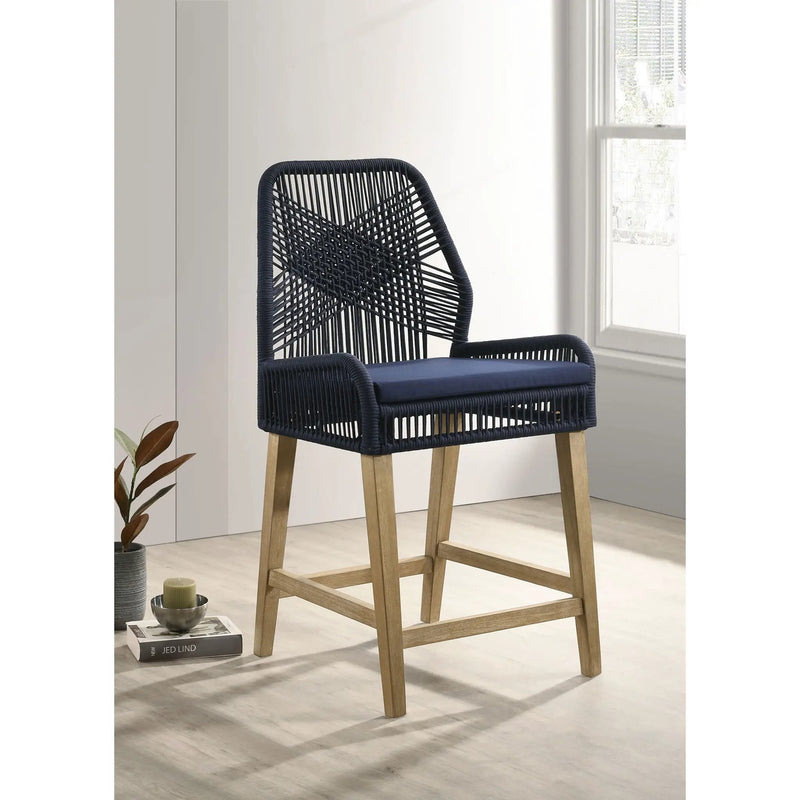 Stefan - Counter Height Stools (Set of 2) - Blue by HouseOfZazla